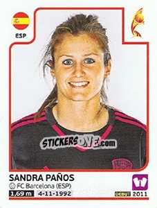 Sticker Sandra Paños - Women's Euro 2017 The Netherlands n. 298 - Panini