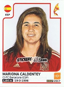 Cromo Mariona Caldentey - Women's Euro 2017 The Netherlands - Panini