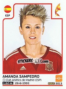 Sticker Amanda Sampedro - Women's Euro 2017 The Netherlands - Panini