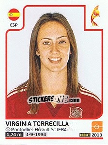 Cromo Virginia Torrecilla - Women's Euro 2017 The Netherlands - Panini