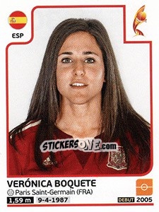 Figurina Verónica Boquete - Women's Euro 2017 The Netherlands n. 307 - Panini