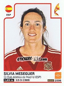 Sticker Silvia Meseguer - Women's Euro 2017 The Netherlands n. 308 - Panini