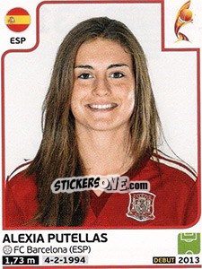 Sticker Alexia Putellas - Women's Euro 2017 The Netherlands n. 313 - Panini