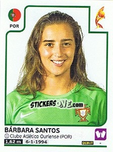 Sticker Bárbara Santos - Women's Euro 2017 The Netherlands - Panini