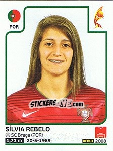 Figurina Sílvia Rebelo - Women's Euro 2017 The Netherlands n. 322 - Panini