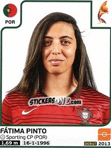 Sticker Fátima Pinto - Women's Euro 2017 The Netherlands - Panini