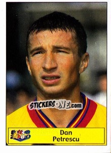 Sticker Dan Petrescu - Star Publishing Euro 2000. European Football Championship n. 18 - NO EDITOR