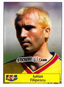 Sticker Iulian Filipescu - Star Publishing Euro 2000. European Football Championship n. 19 - NO EDITOR