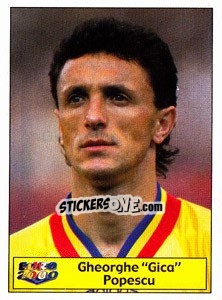 Sticker Gheorghe Popescu - Star Publishing Euro 2000. European Football Championship n. 20 - NO EDITOR