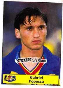 Sticker Gabriel Popescu - Star Publishing Euro 2000. European Football Championship - NO EDITOR