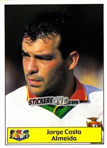 Sticker Jorge Costa - Star Publishing Euro 2000. European Football Championship - NO EDITOR