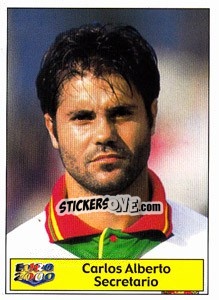 Sticker Carlos Secretario - Star Publishing Euro 2000. European Football Championship - NO EDITOR
