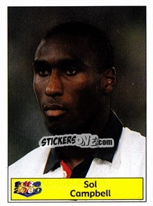 Sticker Sol Campbell - Star Publishing Euro 2000. European Football Championship - NO EDITOR