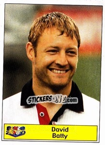Sticker David Batty - Star Publishing Euro 2000. European Football Championship - NO EDITOR