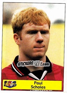 Sticker Paul Scholes - Star Publishing Euro 2000. European Football Championship n. 58 - NO EDITOR