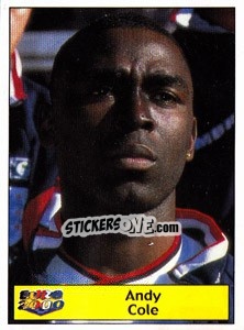 Sticker Andy Cole - Star Publishing Euro 2000. European Football Championship - NO EDITOR