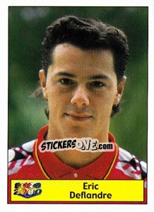 Sticker Eric Deflandre - Star Publishing Euro 2000. European Football Championship - NO EDITOR