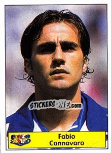 Sticker Fabio Cannavaro - Star Publishing Euro 2000. European Football Championship - NO EDITOR