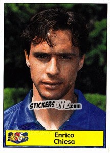 Sticker Enrico Chiesa - Star Publishing Euro 2000. European Football Championship - NO EDITOR