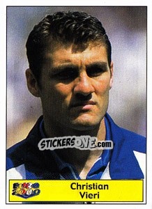Sticker Christian Vieri - Star Publishing Euro 2000. European Football Championship n. 91 - NO EDITOR