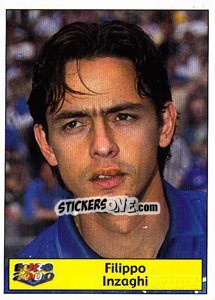 Sticker Filippo Inzaghi - Star Publishing Euro 2000. European Football Championship n. 92 - NO EDITOR
