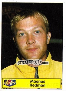 Sticker Magnus Hedman - Star Publishing Euro 2000. European Football Championship n. 93 - NO EDITOR
