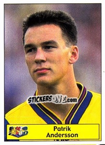 Sticker Patrik Andersson - Star Publishing Euro 2000. European Football Championship n. 95 - NO EDITOR