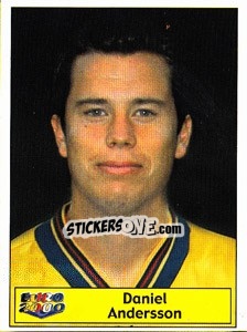 Sticker Daniel Andersson - Star Publishing Euro 2000. European Football Championship n. 101 - NO EDITOR