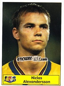 Sticker Niclas Alexandersson - Star Publishing Euro 2000. European Football Championship - NO EDITOR