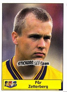 Sticker Par Zetterberg - Star Publishing Euro 2000. European Football Championship n. 103 - NO EDITOR