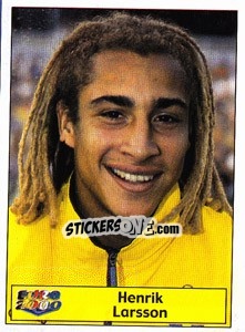 Sticker Henrik Larsson - Star Publishing Euro 2000. European Football Championship n. 105 - NO EDITOR