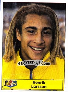 Cromo Henrik Larsson - Star Publishing Euro 2000. European Football Championship - NO EDITOR