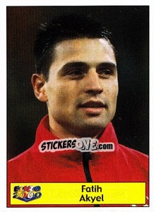 Sticker Fatih Akyel - Star Publishing Euro 2000. European Football Championship - NO EDITOR