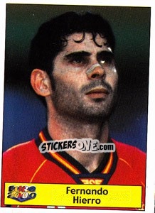 Sticker Fernando Hierro - Star Publishing Euro 2000. European Football Championship n. 125 - NO EDITOR