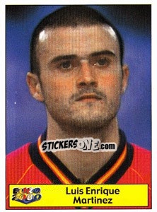 Sticker Luis Enrique - Star Publishing Euro 2000. European Football Championship - NO EDITOR