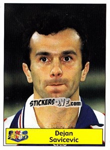 Sticker Dejan Savicevic - Star Publishing Euro 2000. European Football Championship - NO EDITOR
