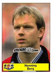 Cromo Henning Berg - Star Publishing Euro 2000. European Football Championship - NO EDITOR