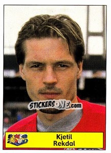 Sticker Kjetil Rekdal - Star Publishing Euro 2000. European Football Championship - NO EDITOR