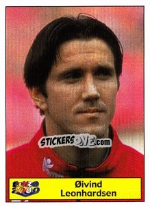 Sticker Oivind Leonhardsen - Star Publishing Euro 2000. European Football Championship n. 161 - NO EDITOR