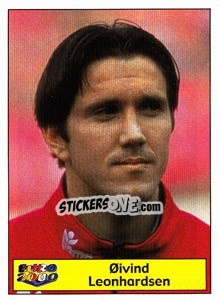 Sticker Oivind Leonhardsen - Star Publishing Euro 2000. European Football Championship - NO EDITOR