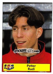Sticker Petter Rudi - Star Publishing Euro 2000. European Football Championship n. 164 - NO EDITOR