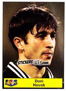 Sticker Dzoni Novak - Star Publishing Euro 2000. European Football Championship - NO EDITOR