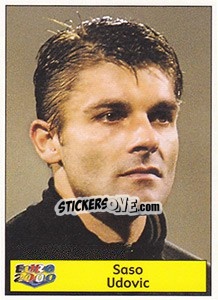 Sticker Saso Udovic - Star Publishing Euro 2000. European Football Championship n. 179 - NO EDITOR