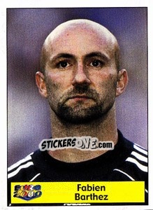 Sticker Fabien Barthez - Star Publishing Euro 2000. European Football Championship - NO EDITOR