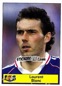 Cromo Laurent Blanc - Star Publishing Euro 2000. European Football Championship - NO EDITOR