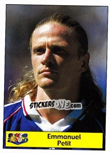 Sticker Emmanuel Petit - Star Publishing Euro 2000. European Football Championship n. 201 - NO EDITOR