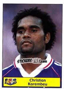 Sticker Christian Karembeu - Star Publishing Euro 2000. European Football Championship n. 205 - NO EDITOR