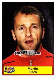 Sticker Martin Cizek - Star Publishing Euro 2000. European Football Championship - NO EDITOR
