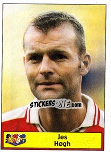 Sticker Jes Hogh - Star Publishing Euro 2000. European Football Championship n. 229 - NO EDITOR