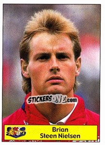 Sticker Brian Steen Nielsen - Star Publishing Euro 2000. European Football Championship - NO EDITOR